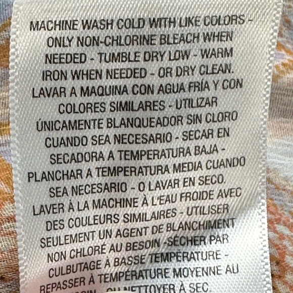 Jessica Simpson Wild Paisley Gardenia Swimsuit Coverup - Brown Tan - size Large - Picture 7 of 9